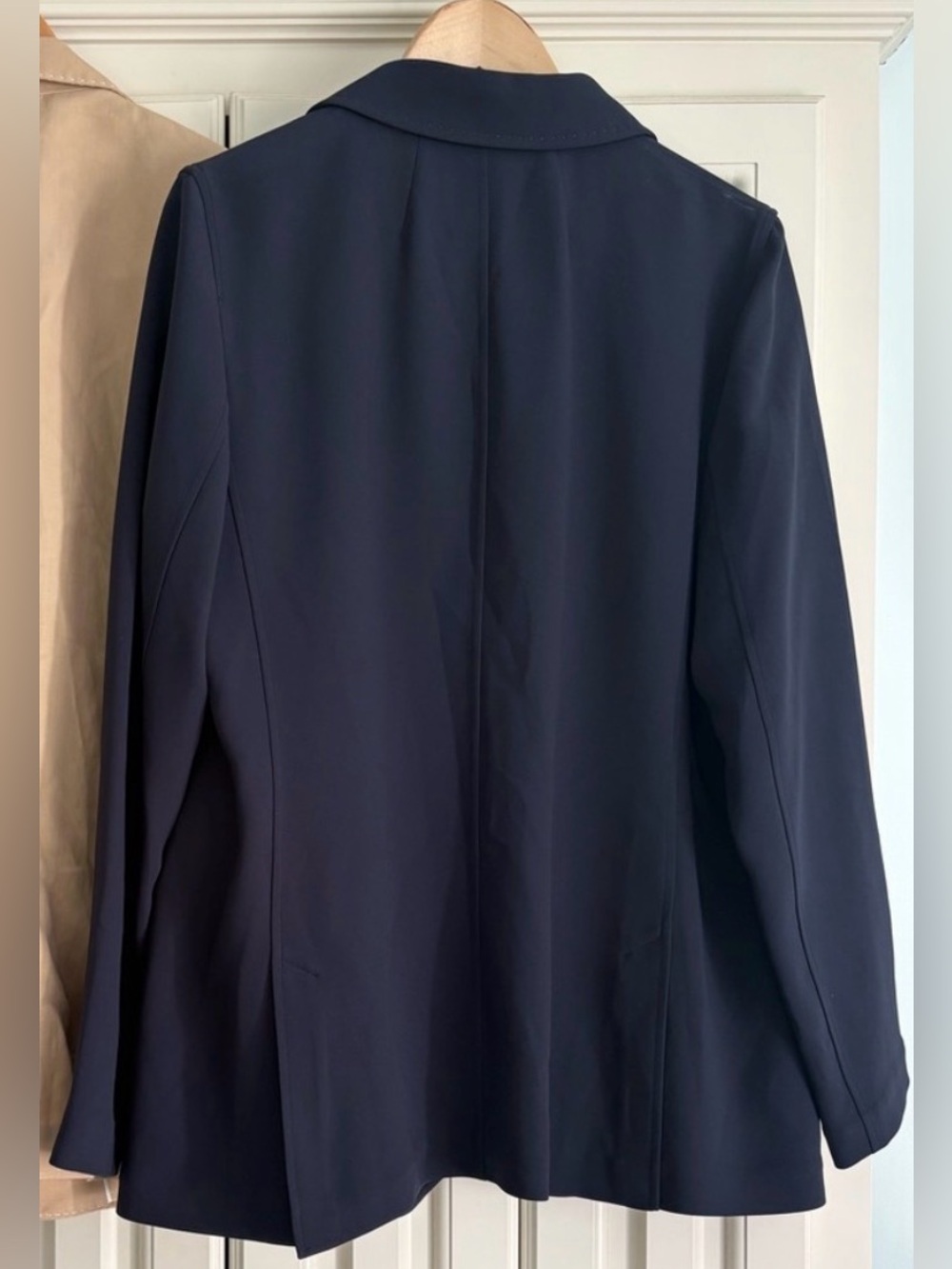 Lafayette 148 New York Navy Tailored Blazer Jacket CareerWear Classic 12 - Picture 2 of 6